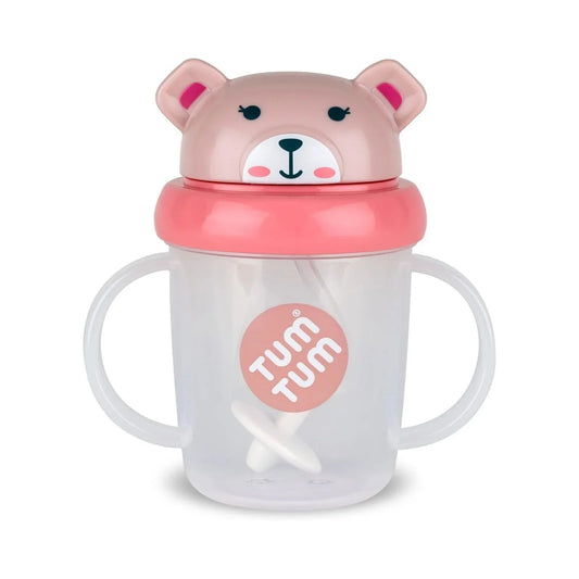 TUM TUM Betsy Bear Tippy Up Cup - Pink