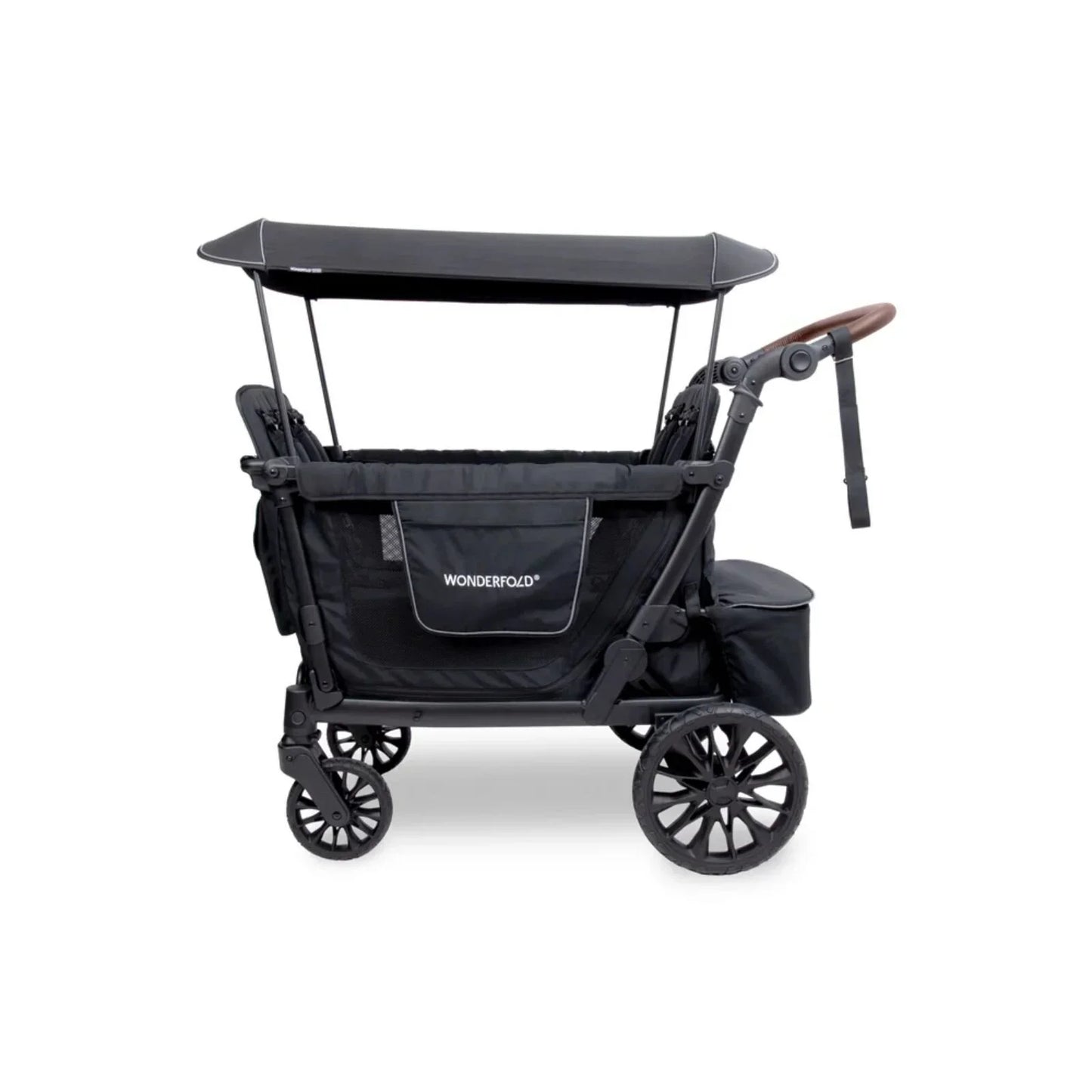 Wonderfold L4 Quad Stroller Wagon - Black