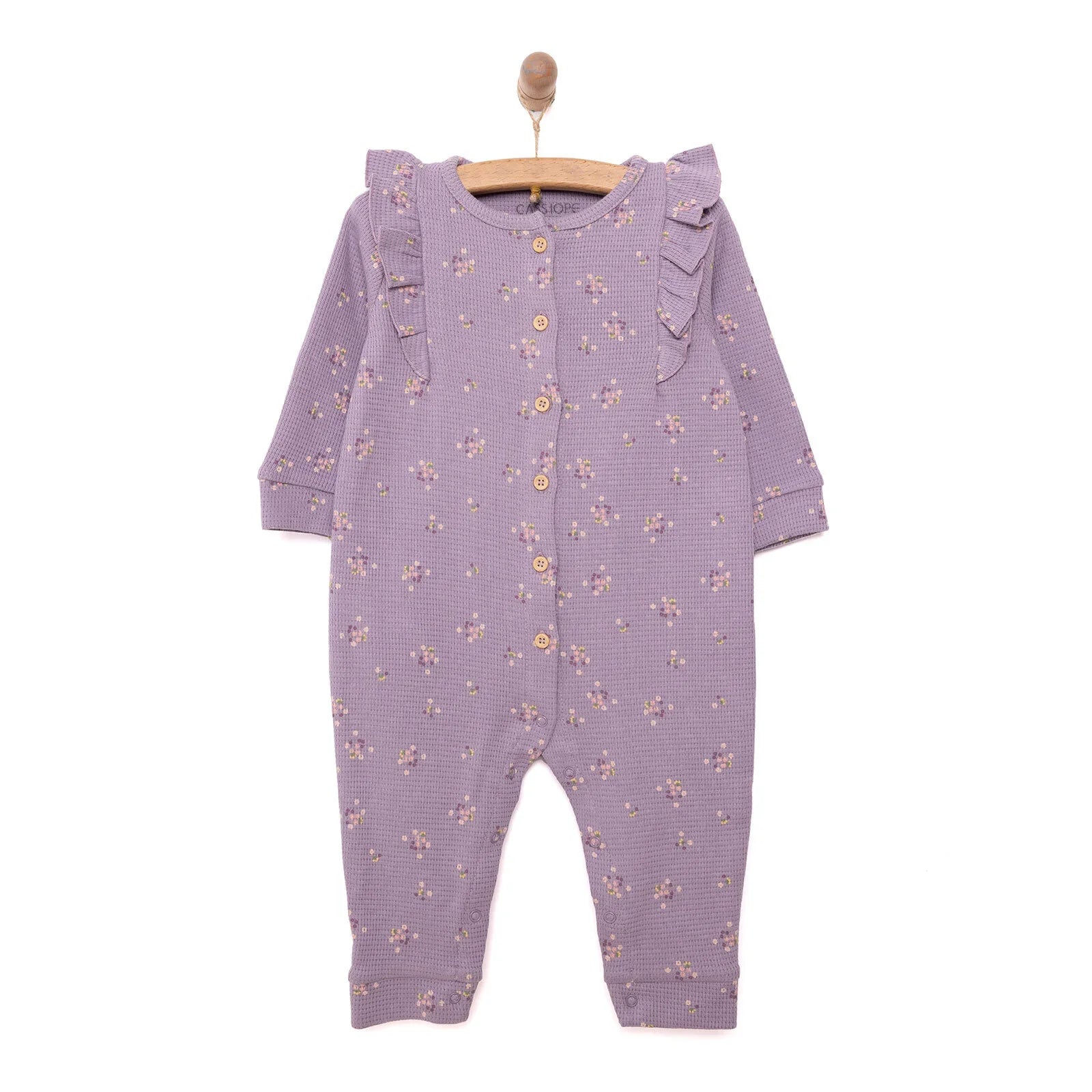 Cassiope Newborn Mini Flowers Jumpsuit - Purple