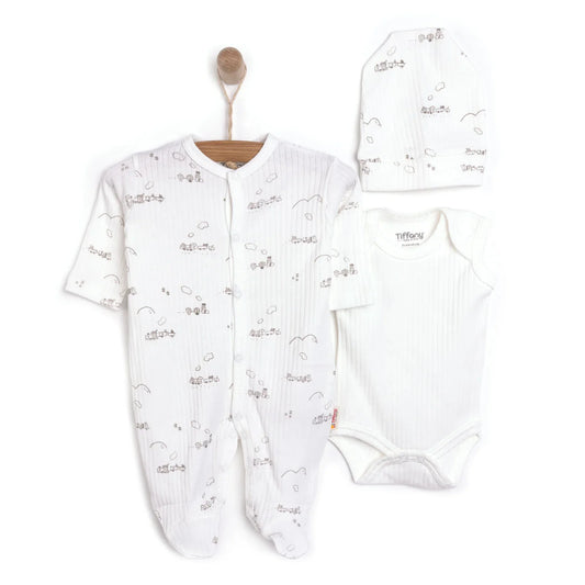 Tiffany Newborn Premature Baby Set - Ecru