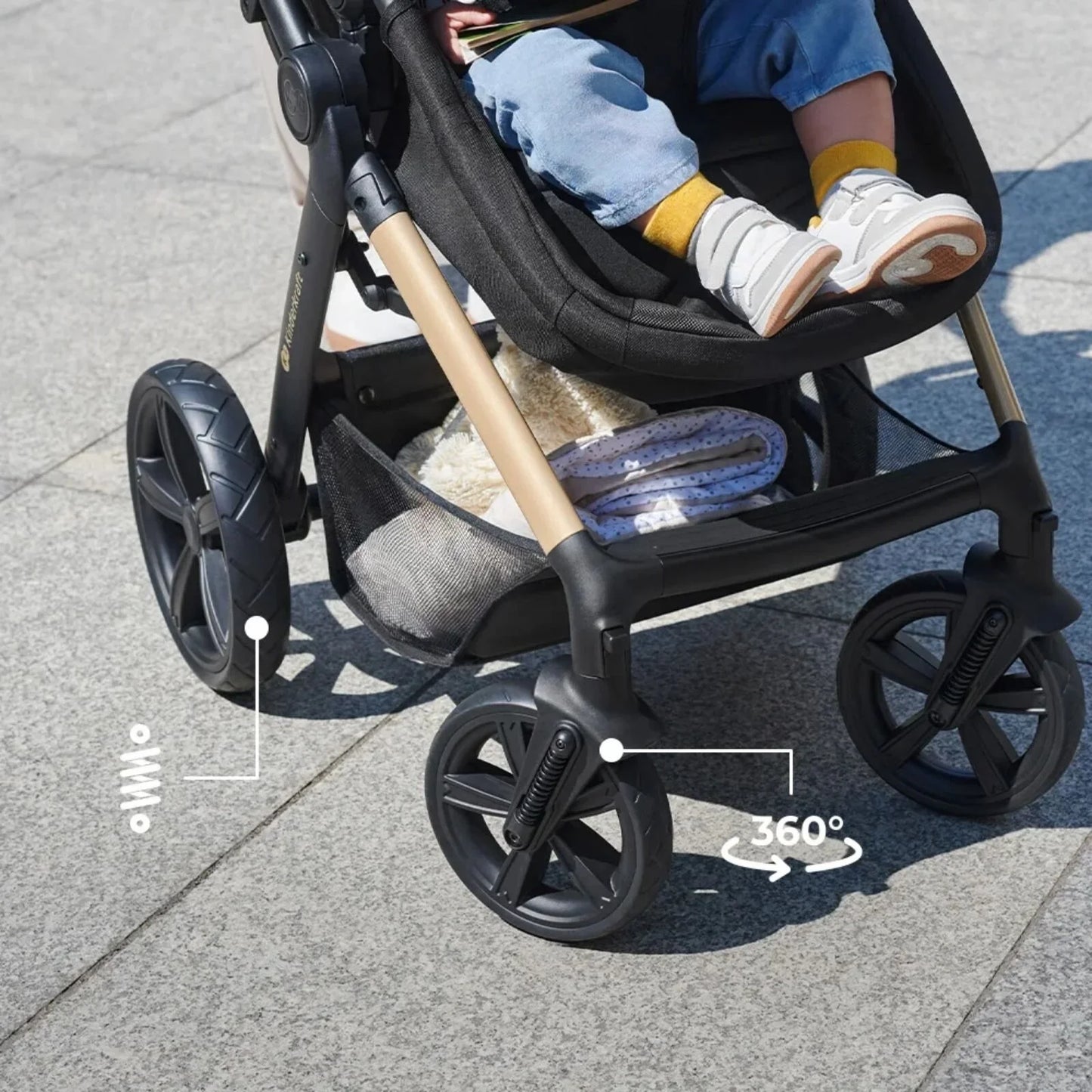 Kinderkraft Moov 2 3-in-1 Travel System - Grey