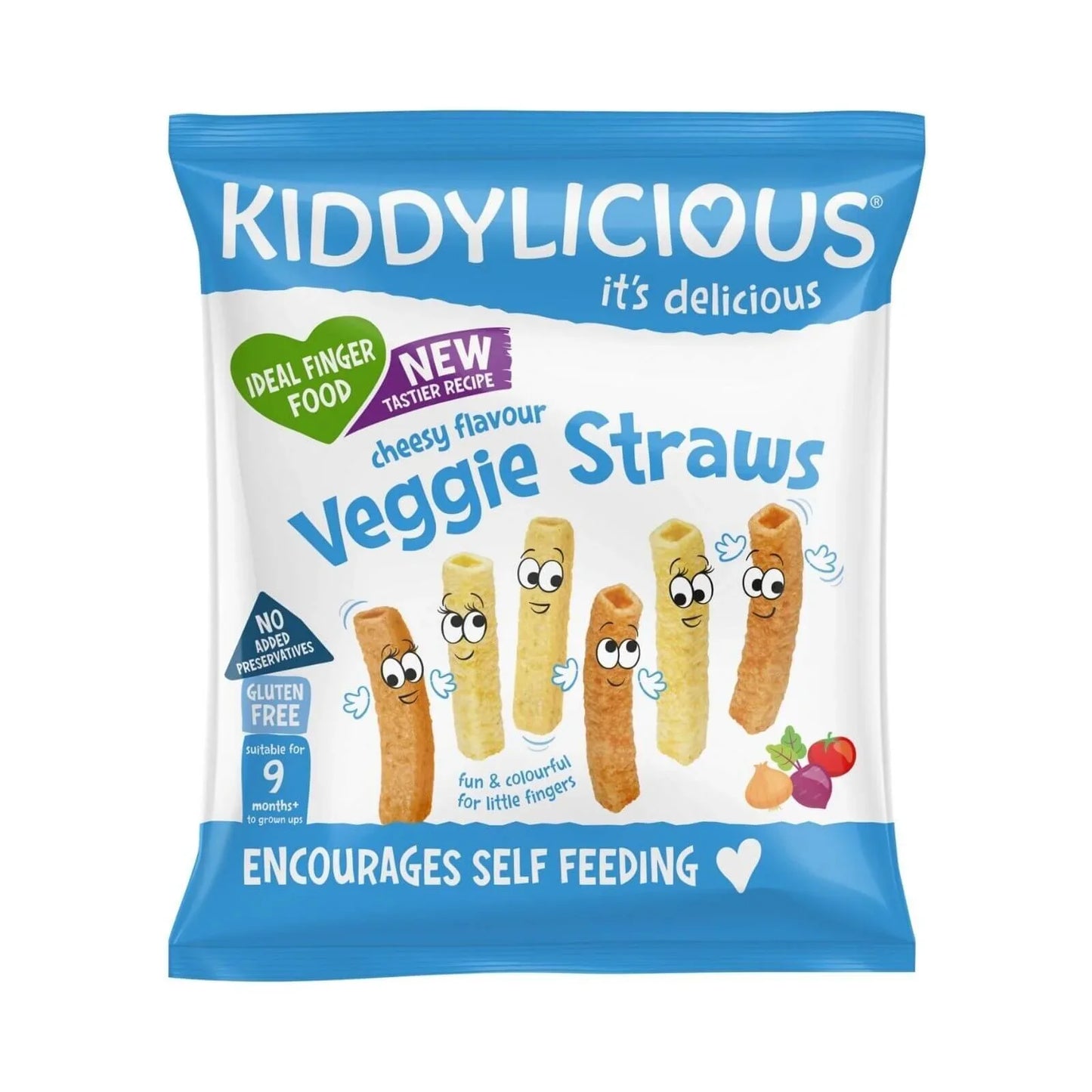 Kiddylicious Cheesy Straws Multi 9+ months 48g (4x12g)