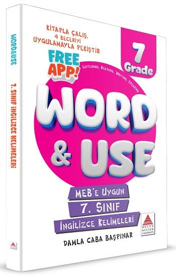 7. Sınıf İngilizce Kelimeleri – Damla Caba Başpınar – Delta Kültür Yayınevi – kitap kapağı