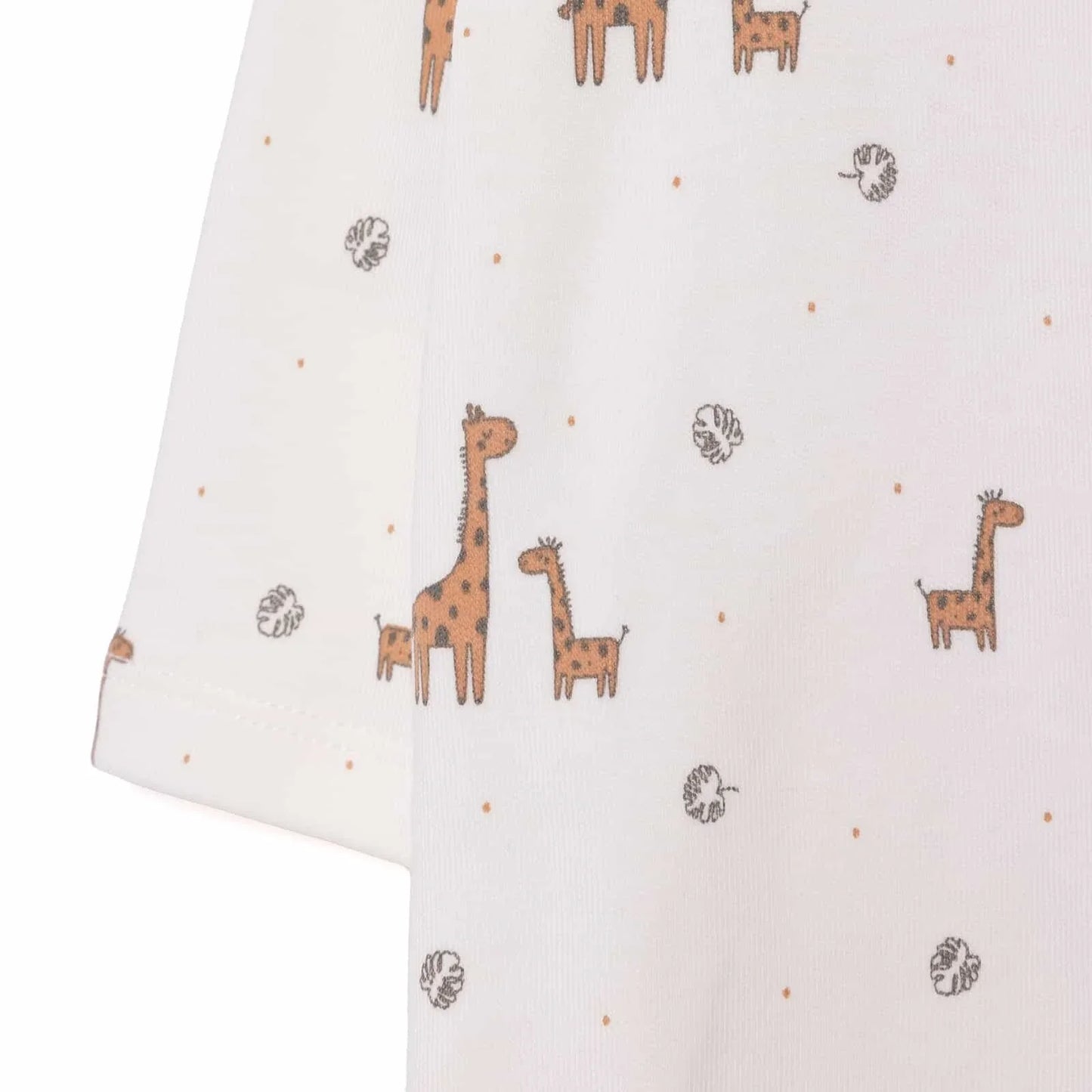 HelloBaby Newborn Girl Footed Jumpsuit - Ecru