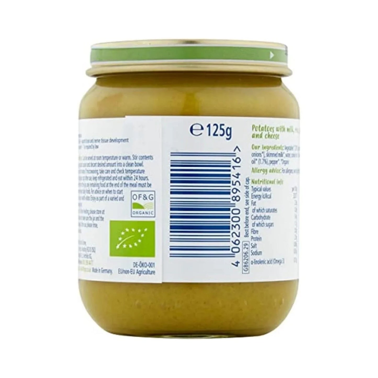 HiPP Organic Cheesy Potato & Spinach Bake Baby Food Jar 6+ months 125g