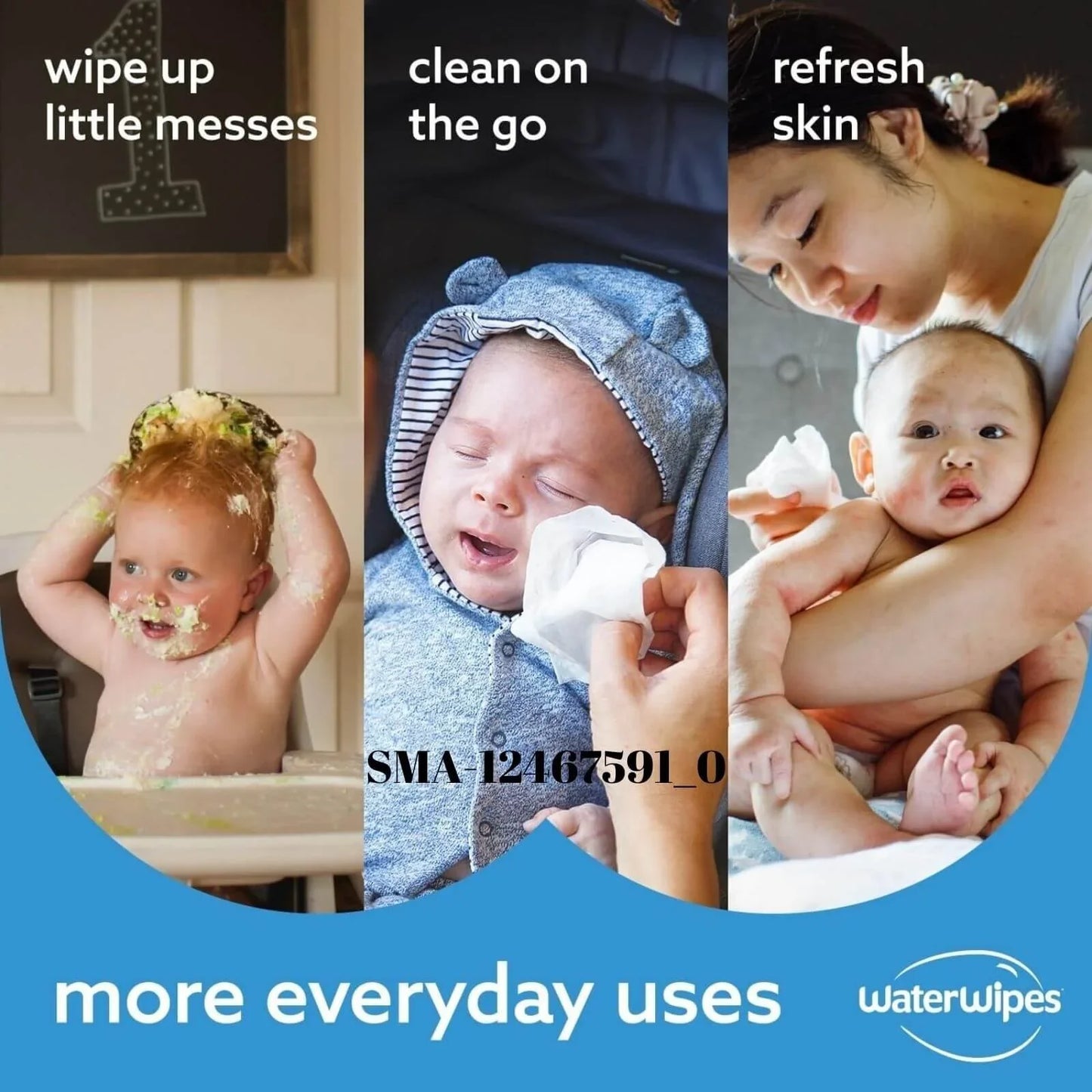 WaterWipes Sensitive Baby Wipes 5x60 pcs