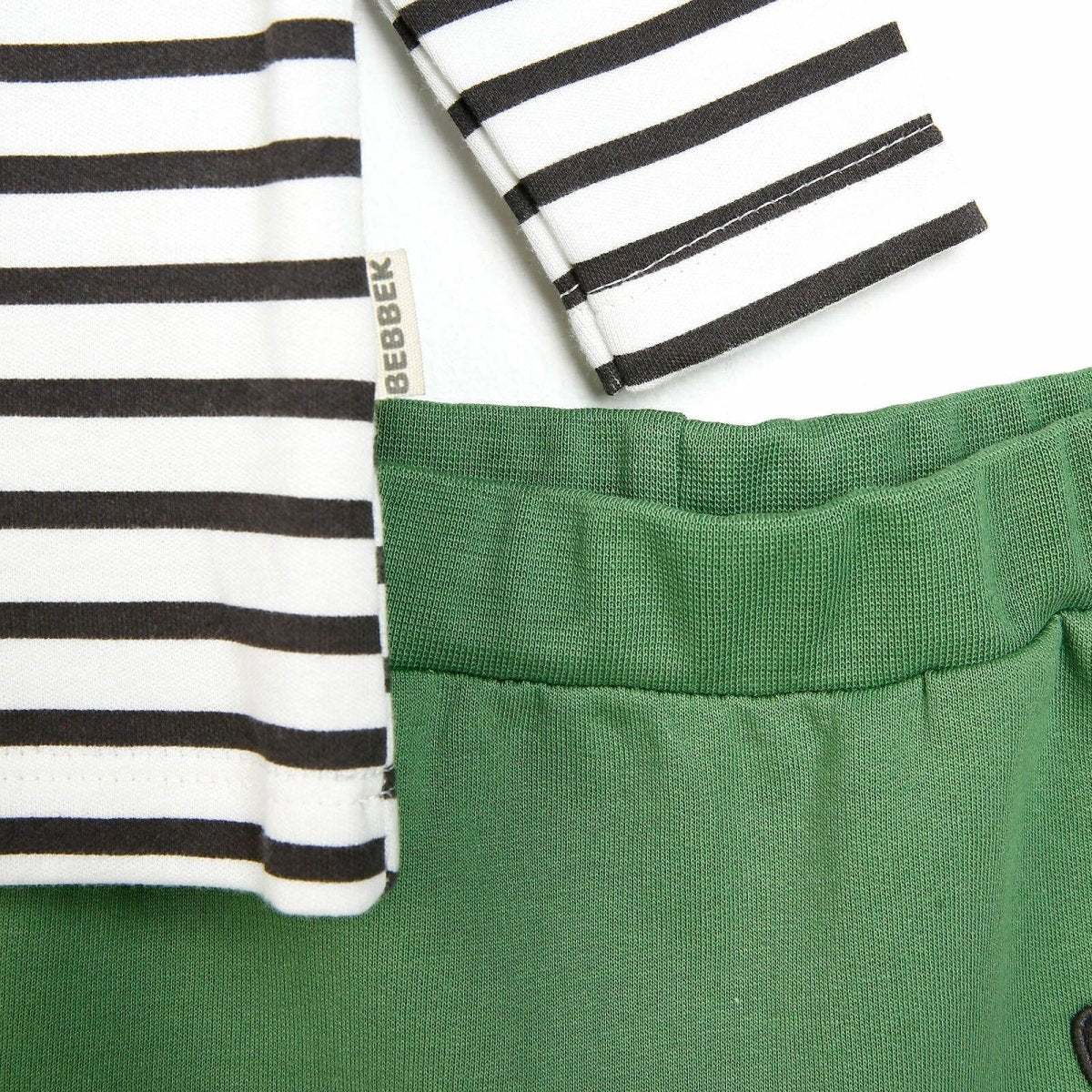 Bebbek Newborn Sweatshirt Footless Bottom - Green