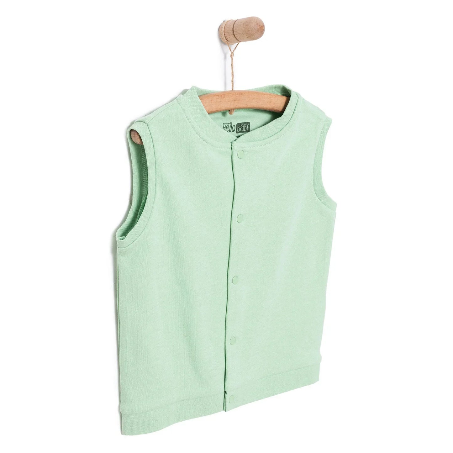 HelloBaby Baby Boy Ribbed Cardigan - Green
