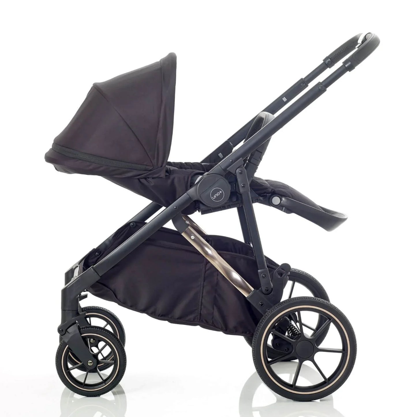 Mee-Go UNO Plus 3-in-1 Travel System - Black/Chrome