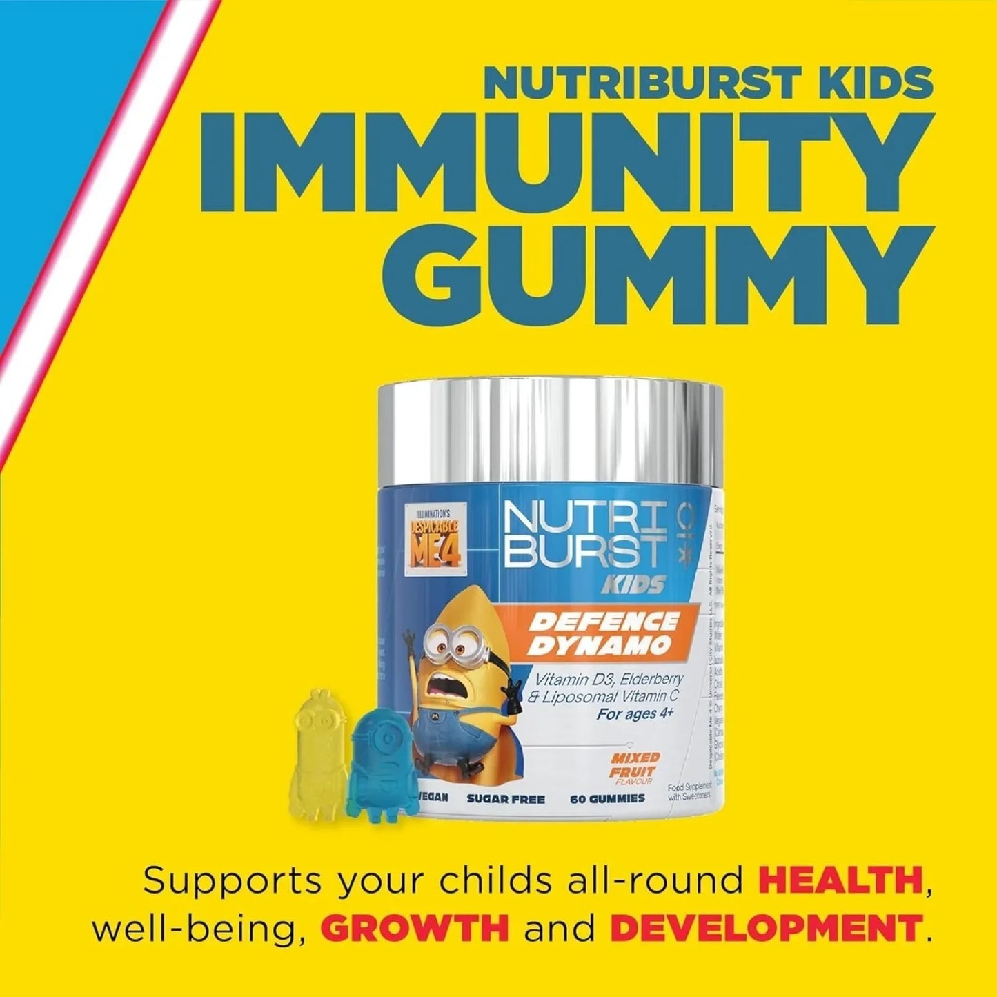 Nutriburst Minions Defence Dynamo Vitamins 4+ years 60 pcs