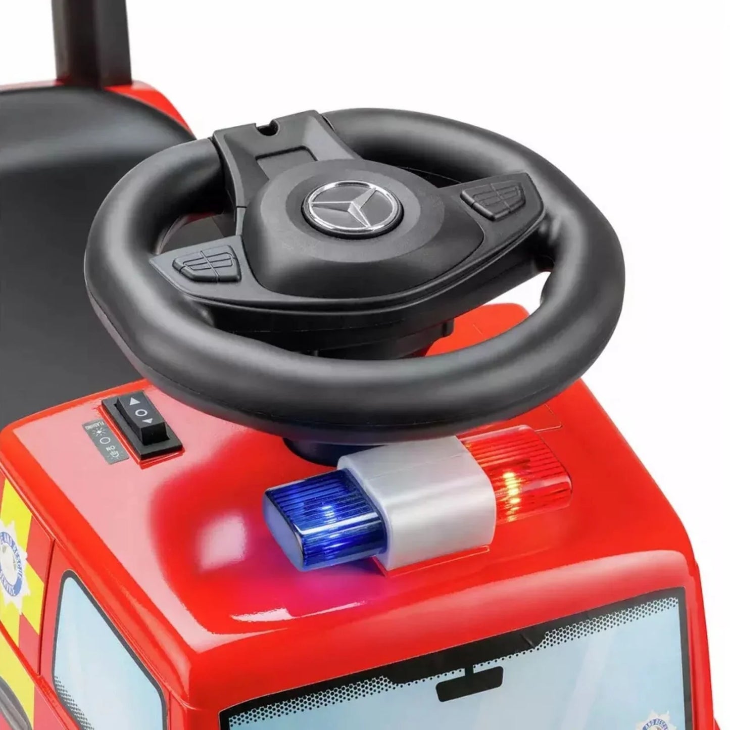 Xootz Mercedes-Benz Fire Engine Foot-to-Floor Ride On - Red