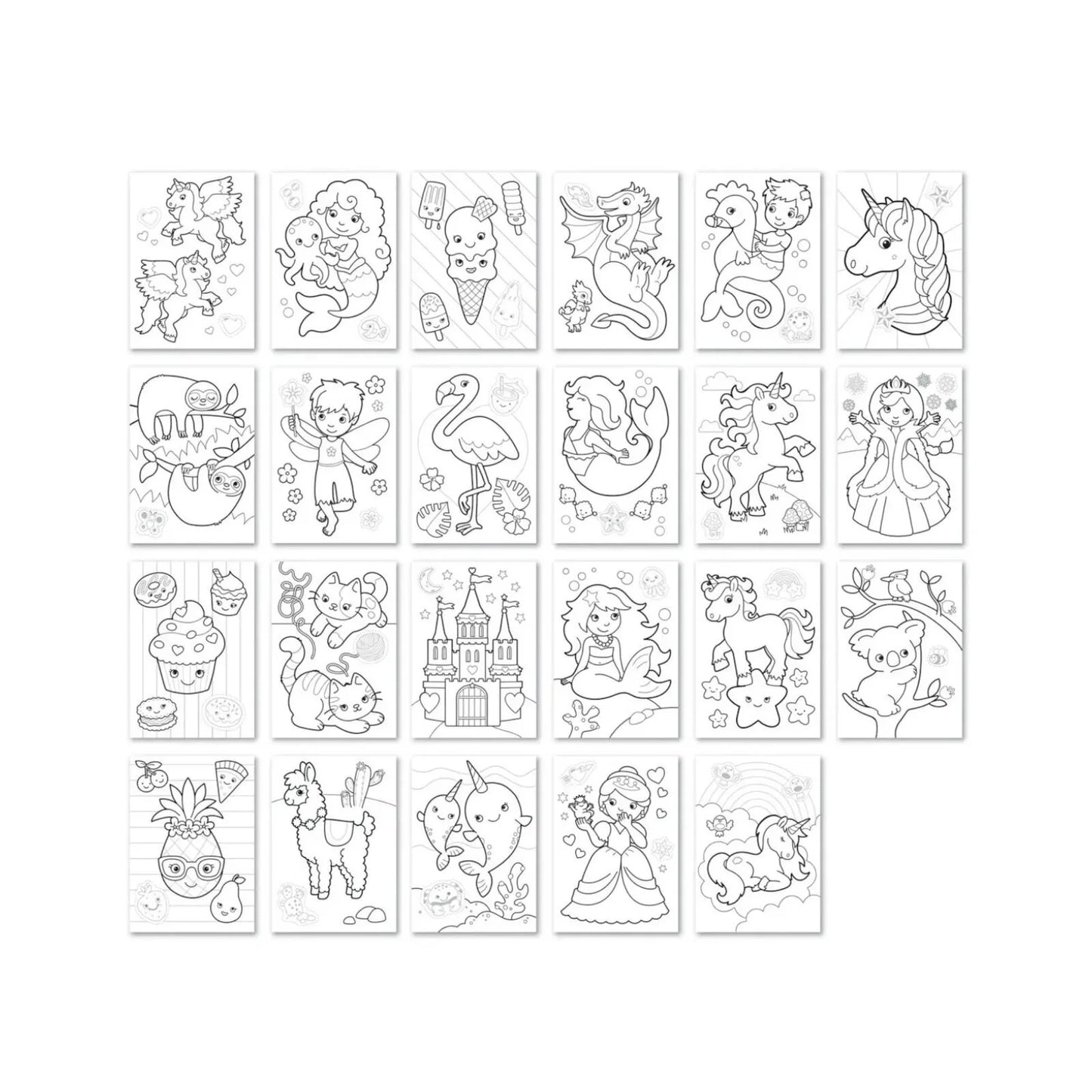 Orchard Toys Unicorns Mermaids & More Colouring Book