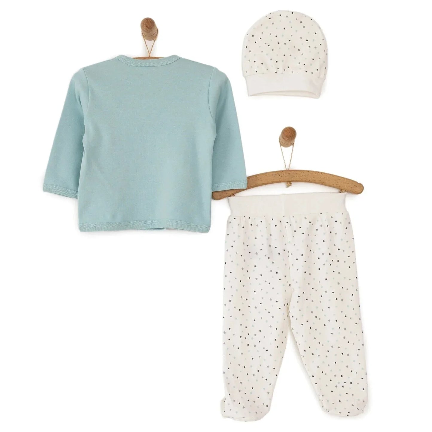 HelloBaby Baby Girl Newborn Set 3 pcs - Ecru