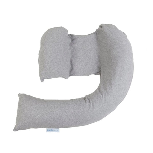 Dreamgenii Support and Feeding Pillow - Grey Marl Cotton Jersey
