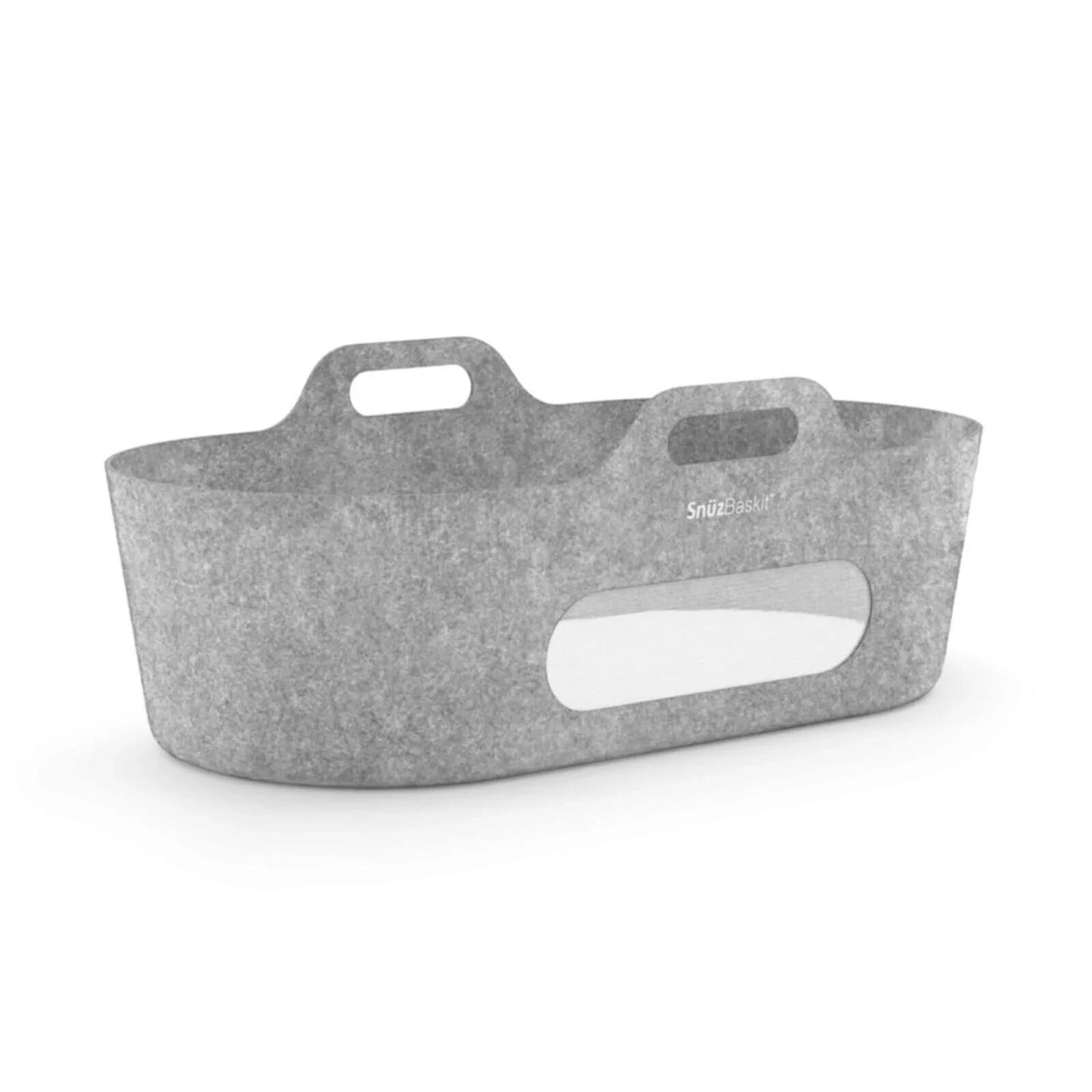 Snüz Baskit Moses Basket & Stand Bundle - Dark Grey & Natural