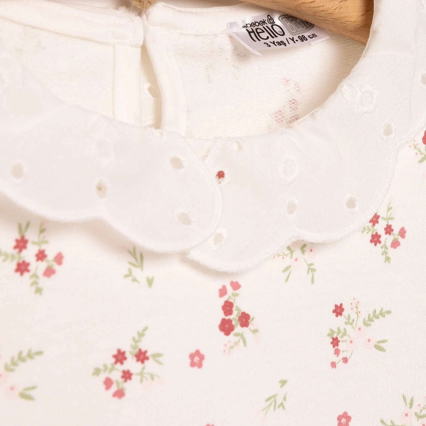 HelloBaby Baby Girl Winter Fairytale Sweatshirt - Ecru