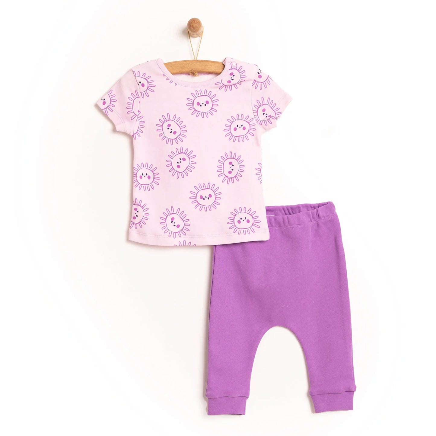 HelloBaby Tshirt-Bottom - Purple