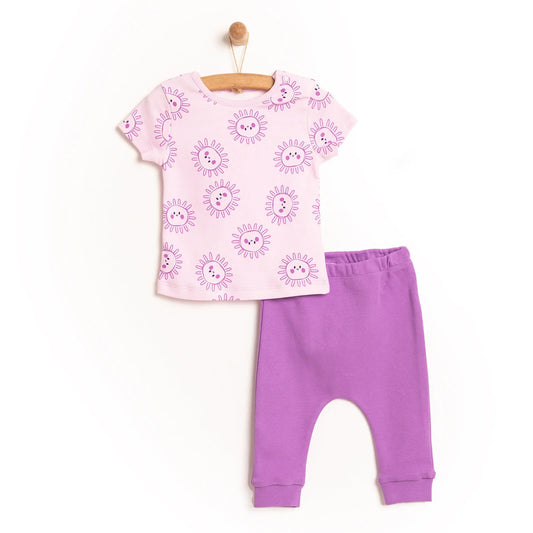 HelloBaby Tshirt-Bottom - Purple