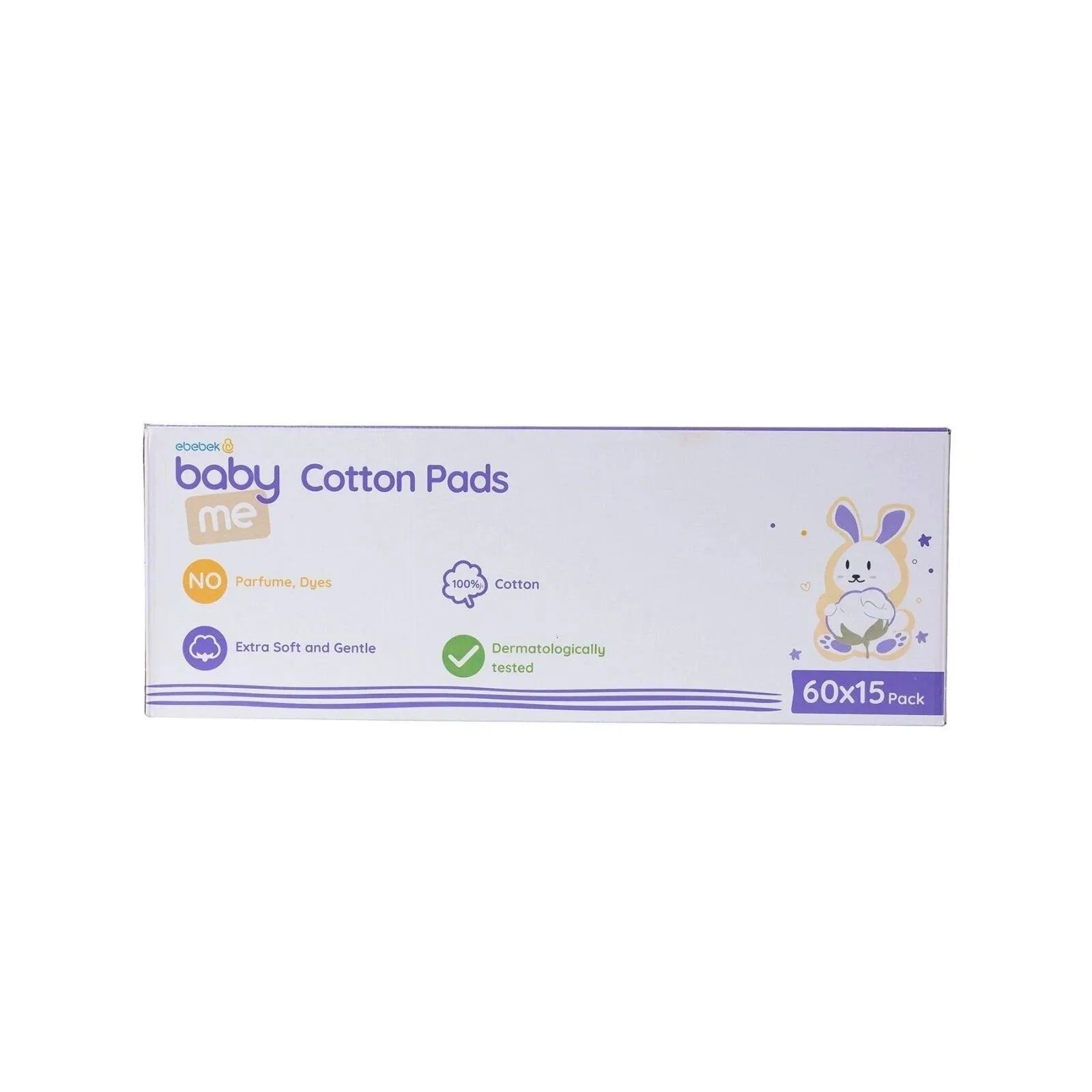 baby me Baby Cleaning Cotton Pads 15x60 pcs