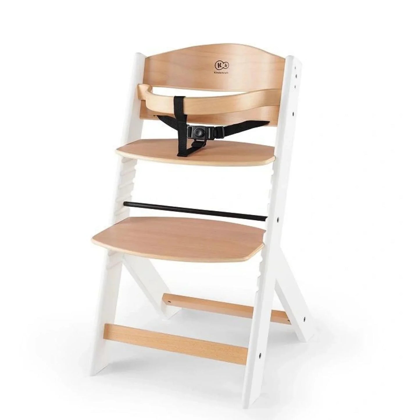 Outlet - Kinderkraft Enock Wooden Highchair - Wooden White