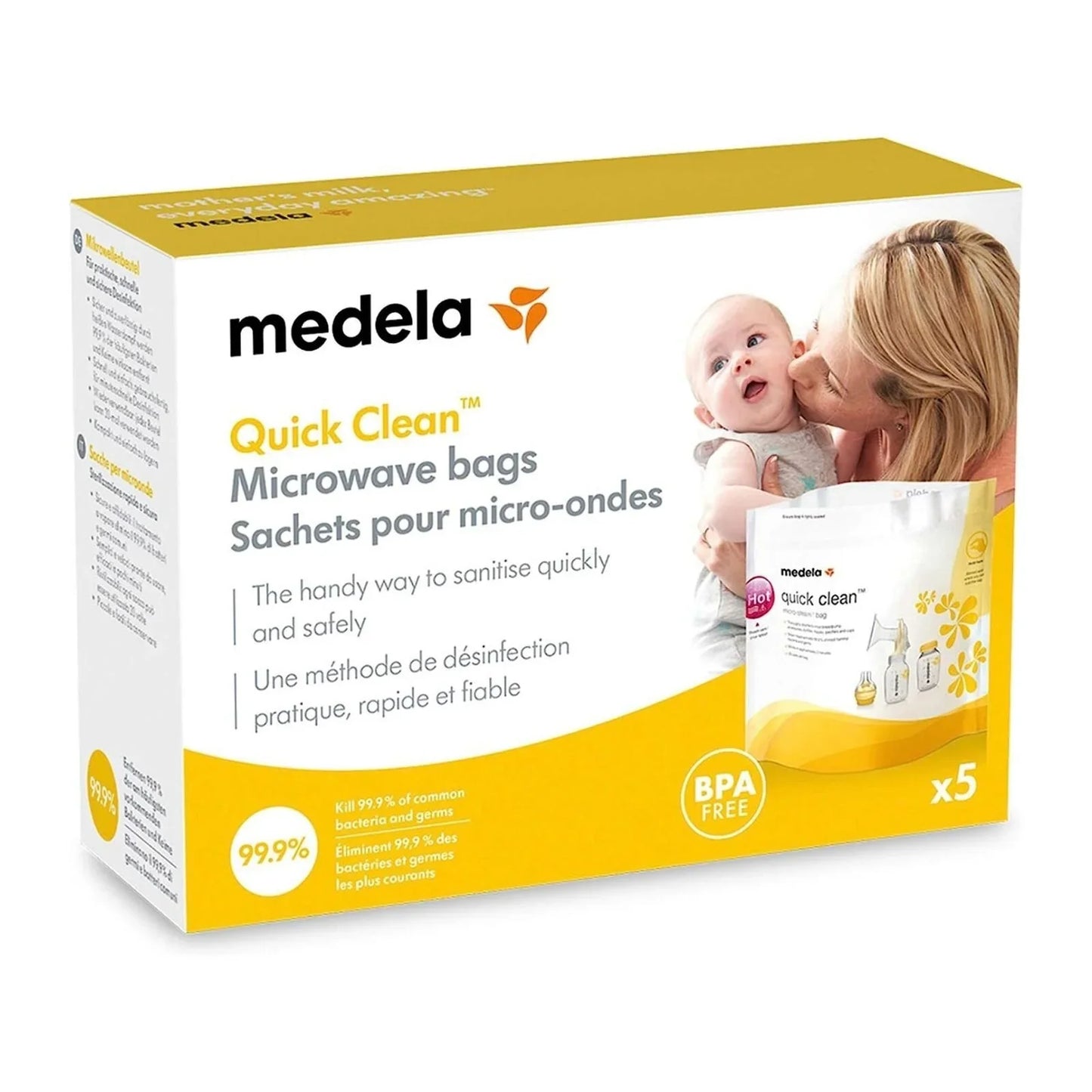 Medela Quick Clean Micro-Steam Bags Pack of 5