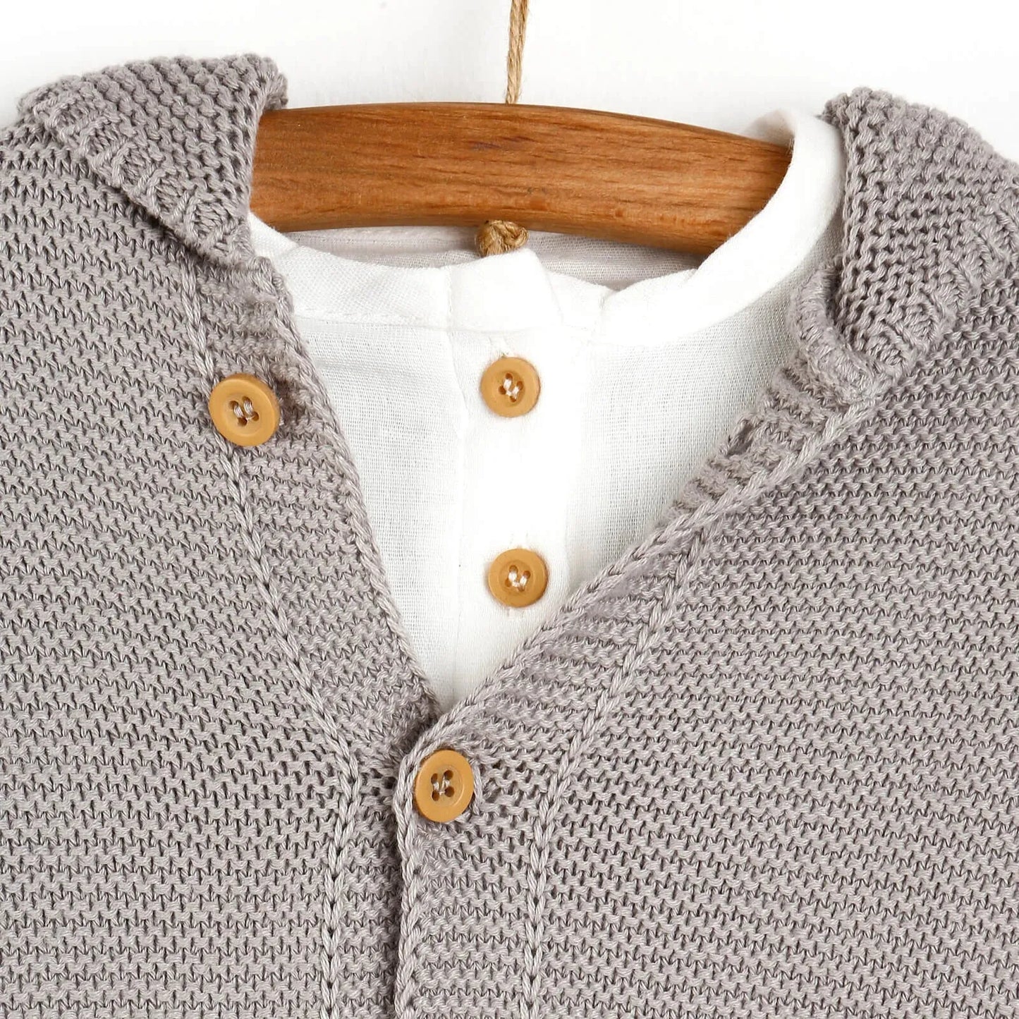 HelloBaby Shirt- Pants - Cardigan - Mink