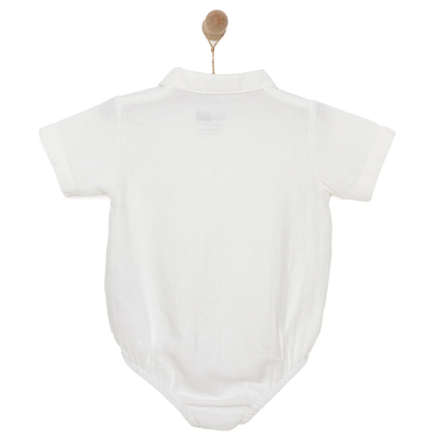 HelloBaby Baby Boy Short Sleeve Shirt Body - White