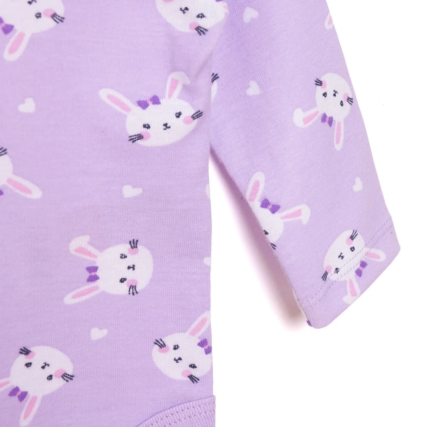 HelloBaby Girl Long Sleeve Bodysuit - Purple