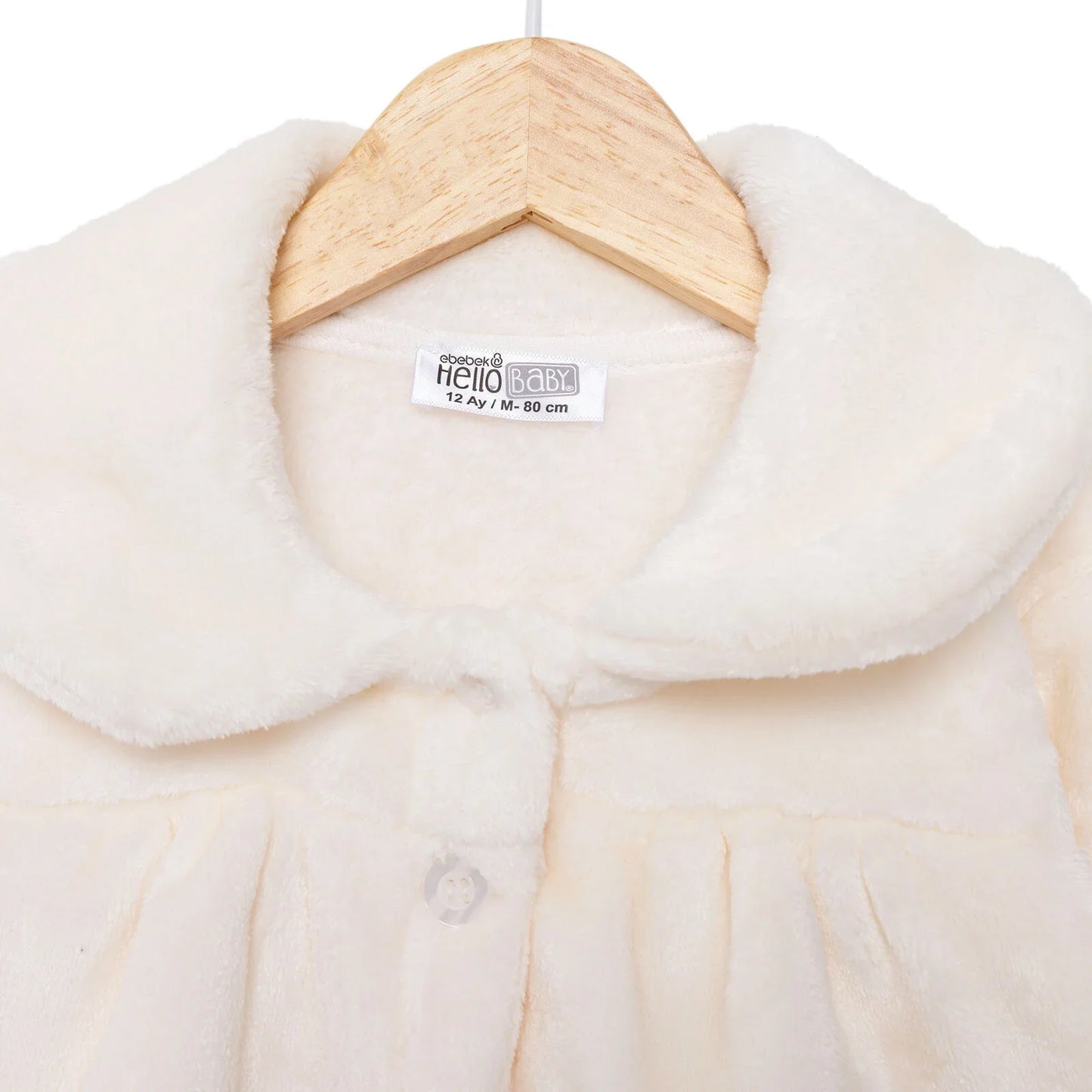 HelloBaby Basic Girl Welsoft Cardigan - Ecru