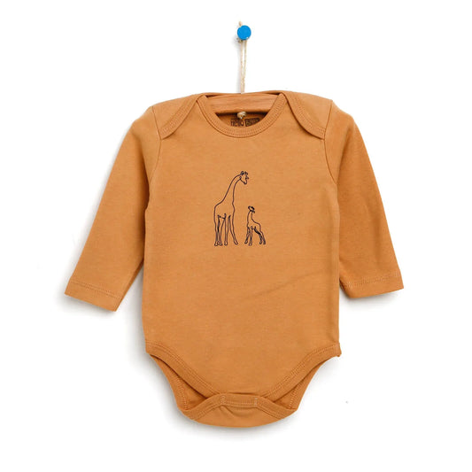 HelloBaby Long Sleeve Bodysuit - Nude
