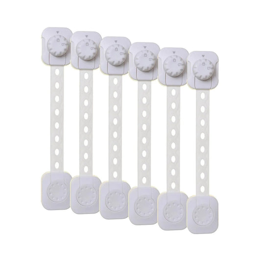 Dreambaby Twist N Lock Multi-Purpose Safety Latch Polybag Pack of 6 - White