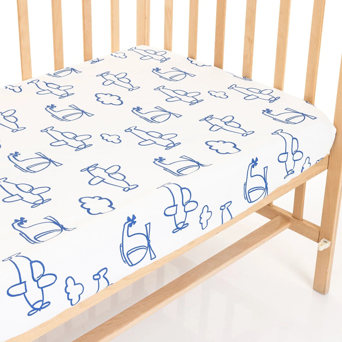 Little Dreams Baby Boy Crib Sheet - Blue