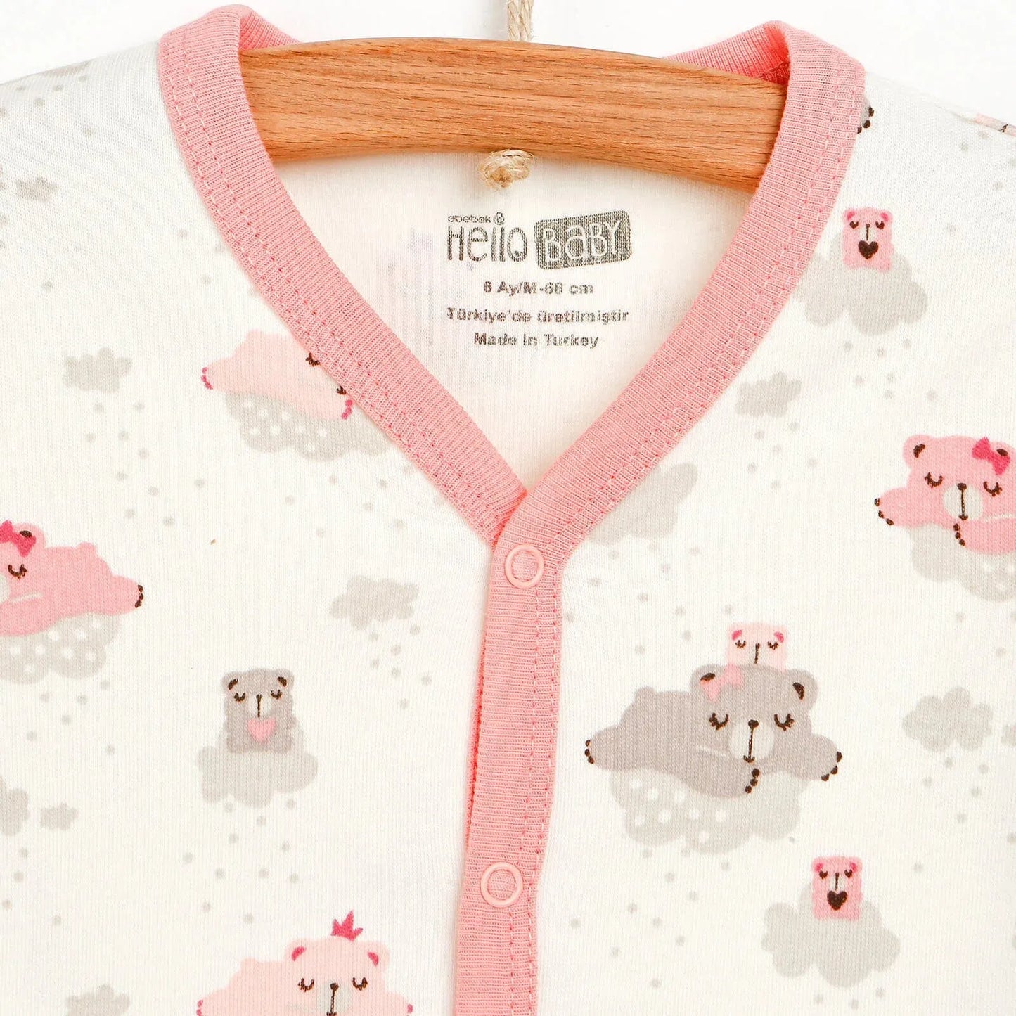 HelloBaby Basic Baby Girl Pyjamas Set - Light Pink