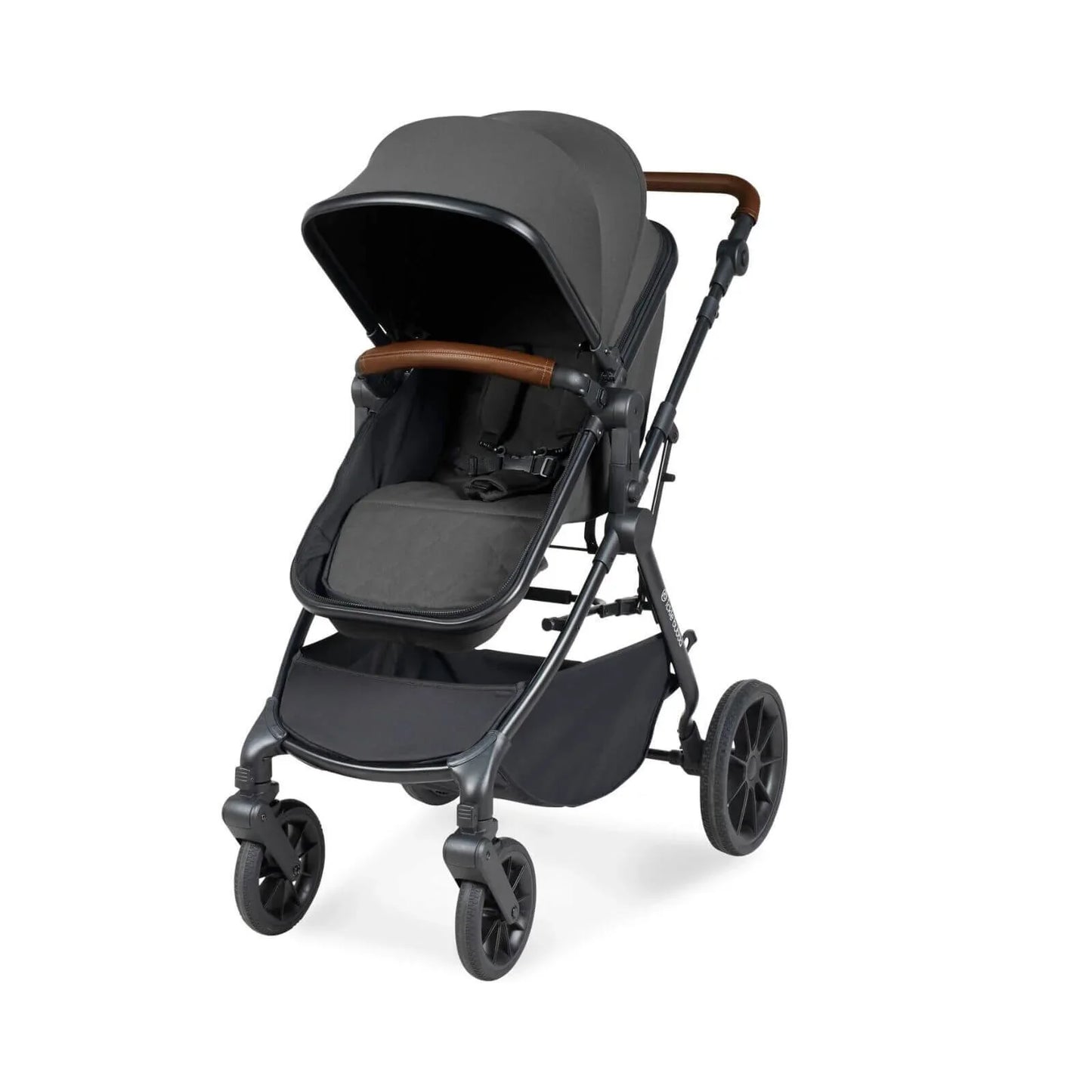 Ickle Bubba Cosmo 2-in-1 Pushchair & Carrycot - Black/Graphite Grey/Tan