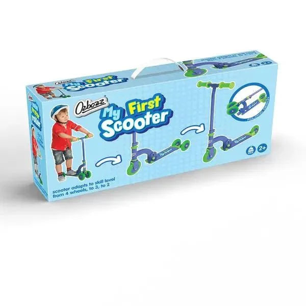 Ozbozz My First Scooter Folding - Blue (4 Wheels)