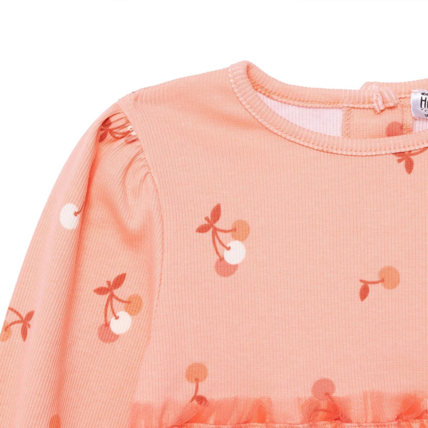 HelloBaby Winter Cherry Dress - Salmon