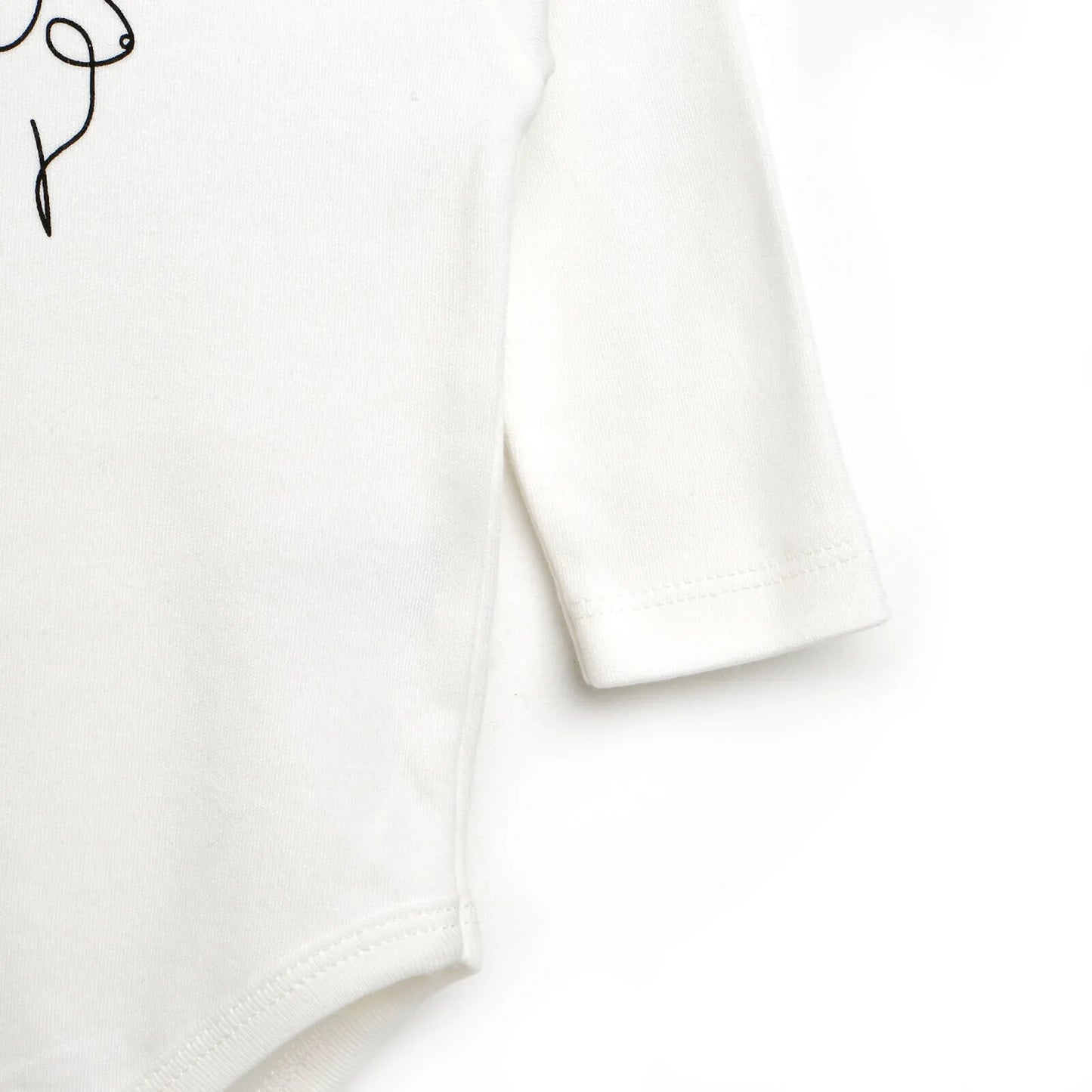 HelloBaby Long Sleeve Bodysuit - White