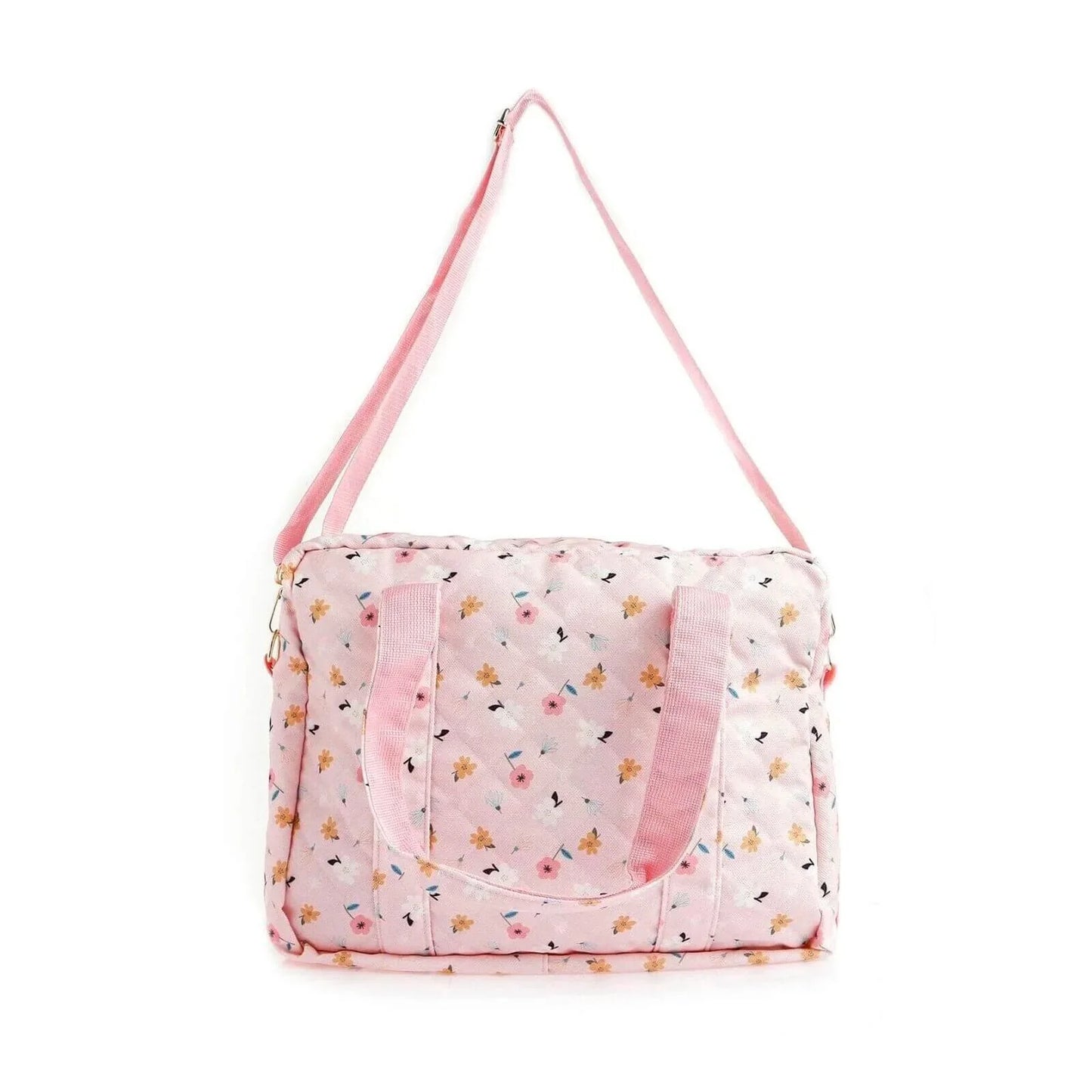 baby mom Flower Baby Care Changing Bag - Light Pink