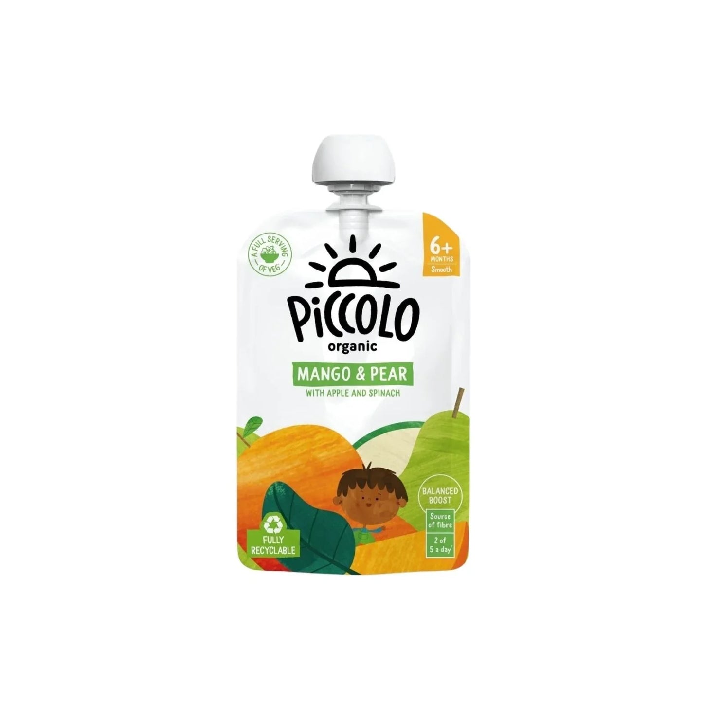 Piccolo Organic Mango Pear & Spinach 6+ months 100g