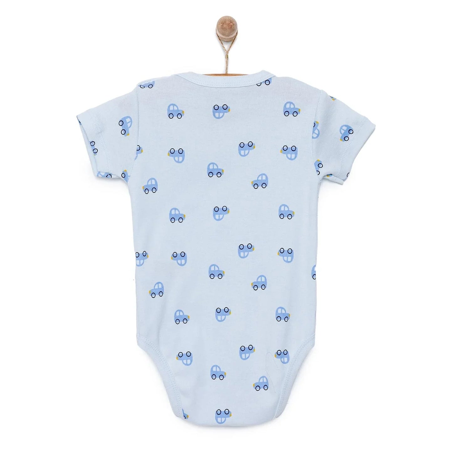 HelloBaby Boy Short Sleeve Bodysuit - Blue