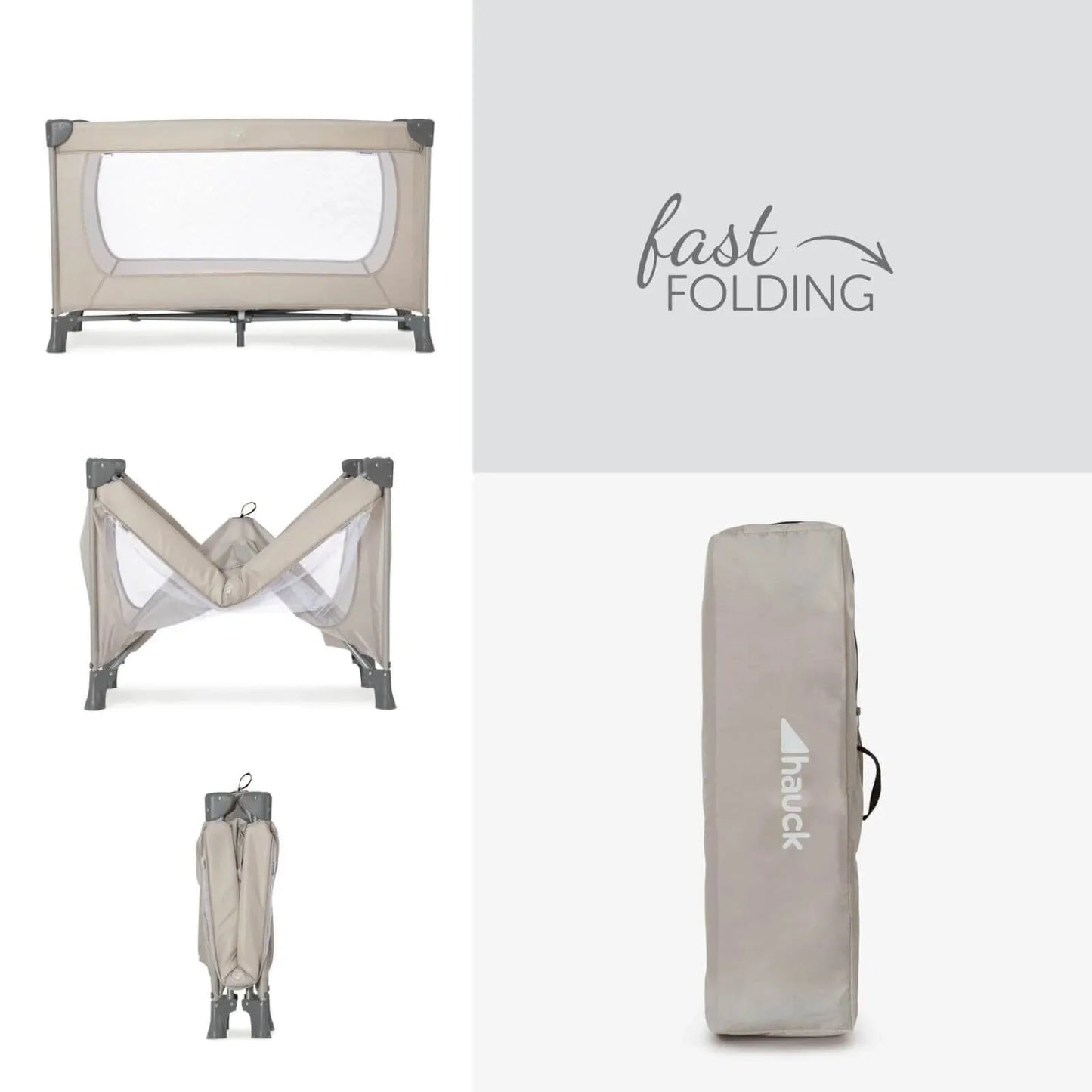 Hauck Dream N Play Travel Cot - Beige