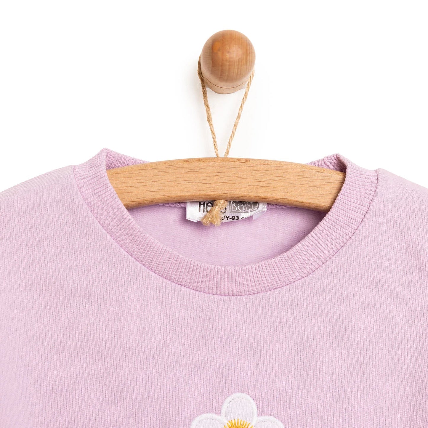 HelloBaby Baby Girl Sweatshirt Footless Bottom 2 pcs - Lilac