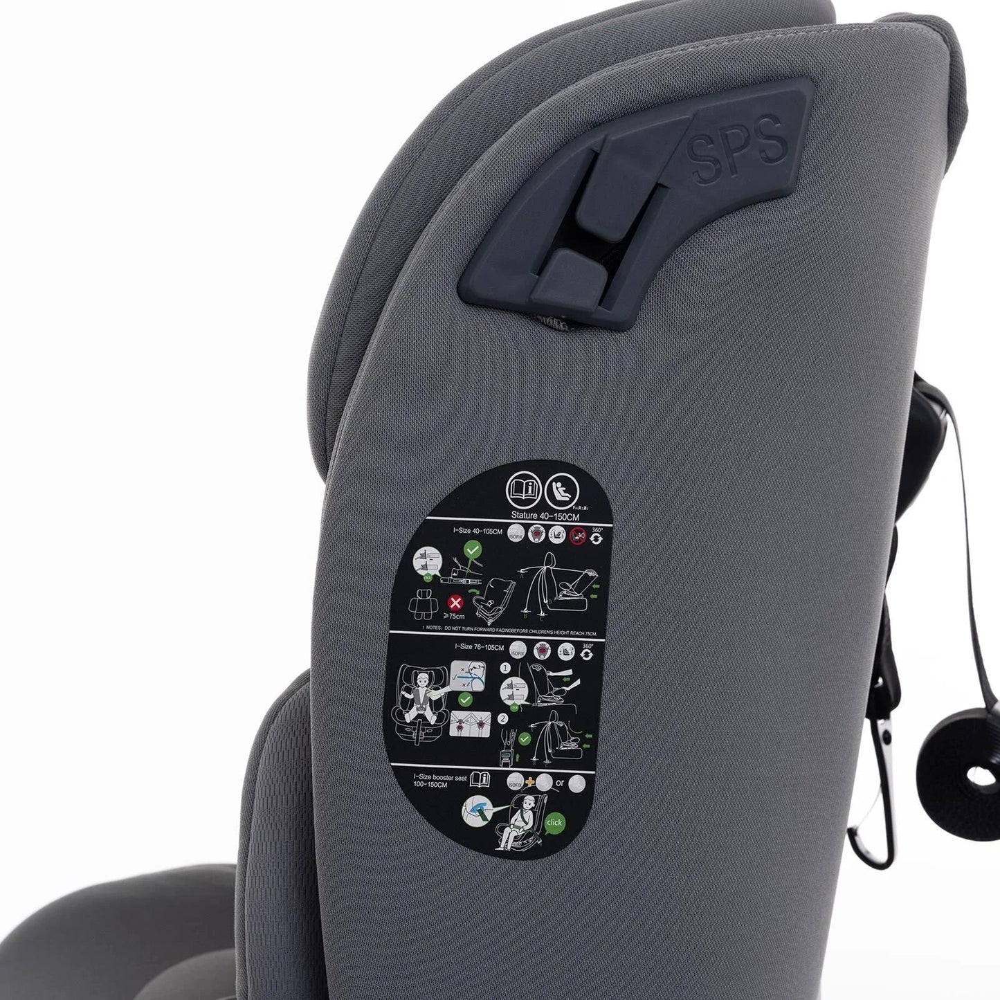 baby plus Pixi i-Size Car Seat - Grey