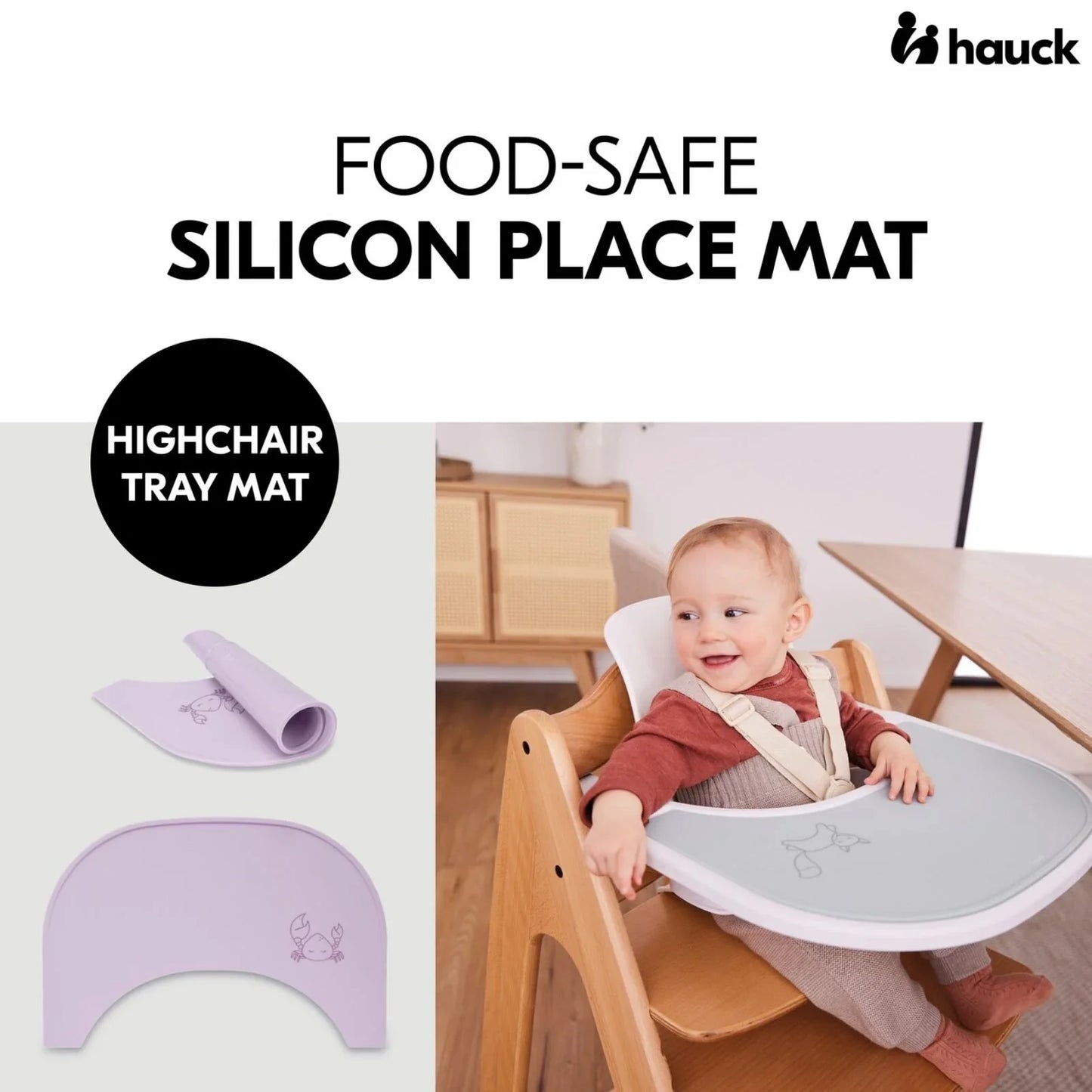 Hauck Highchair Tray Mat - Lavender