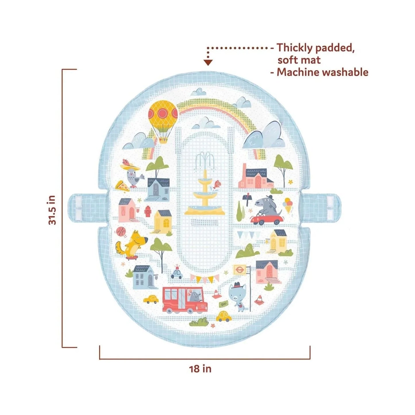 Yookidoo Urban Gymotion Lay to Sit-Up Playmat