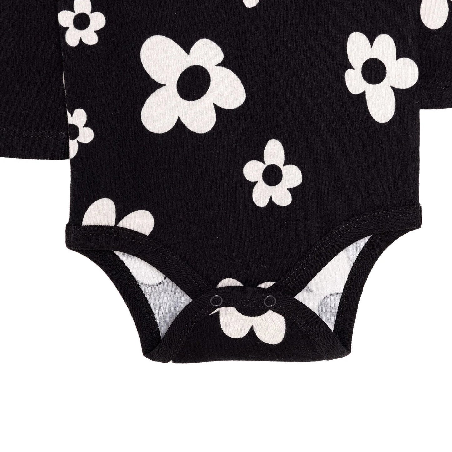HelloBaby Girl Long Sleeve Bodysuit - Black