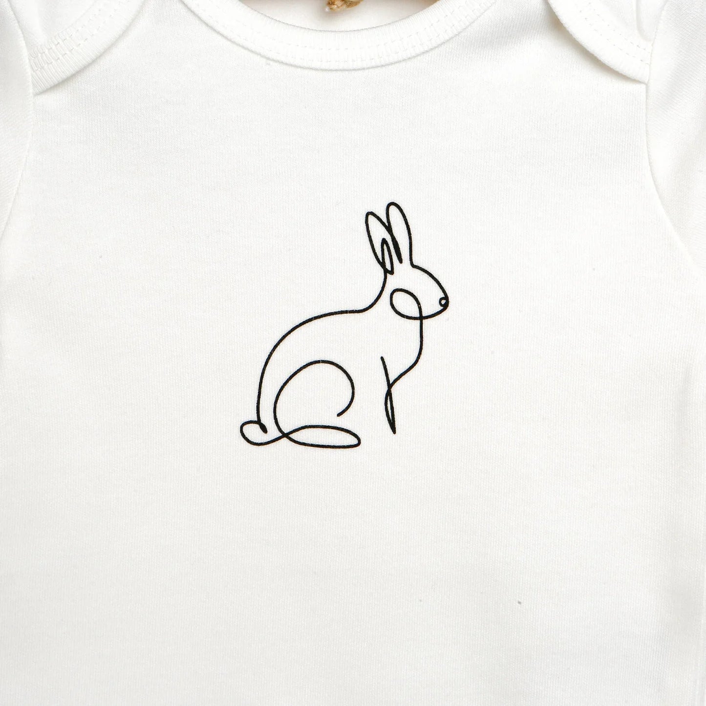 HelloBaby Long Sleeve Bodysuit - White