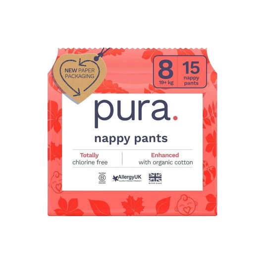 Pura Eco Nappy Pants Size 8 - 15 nappies
