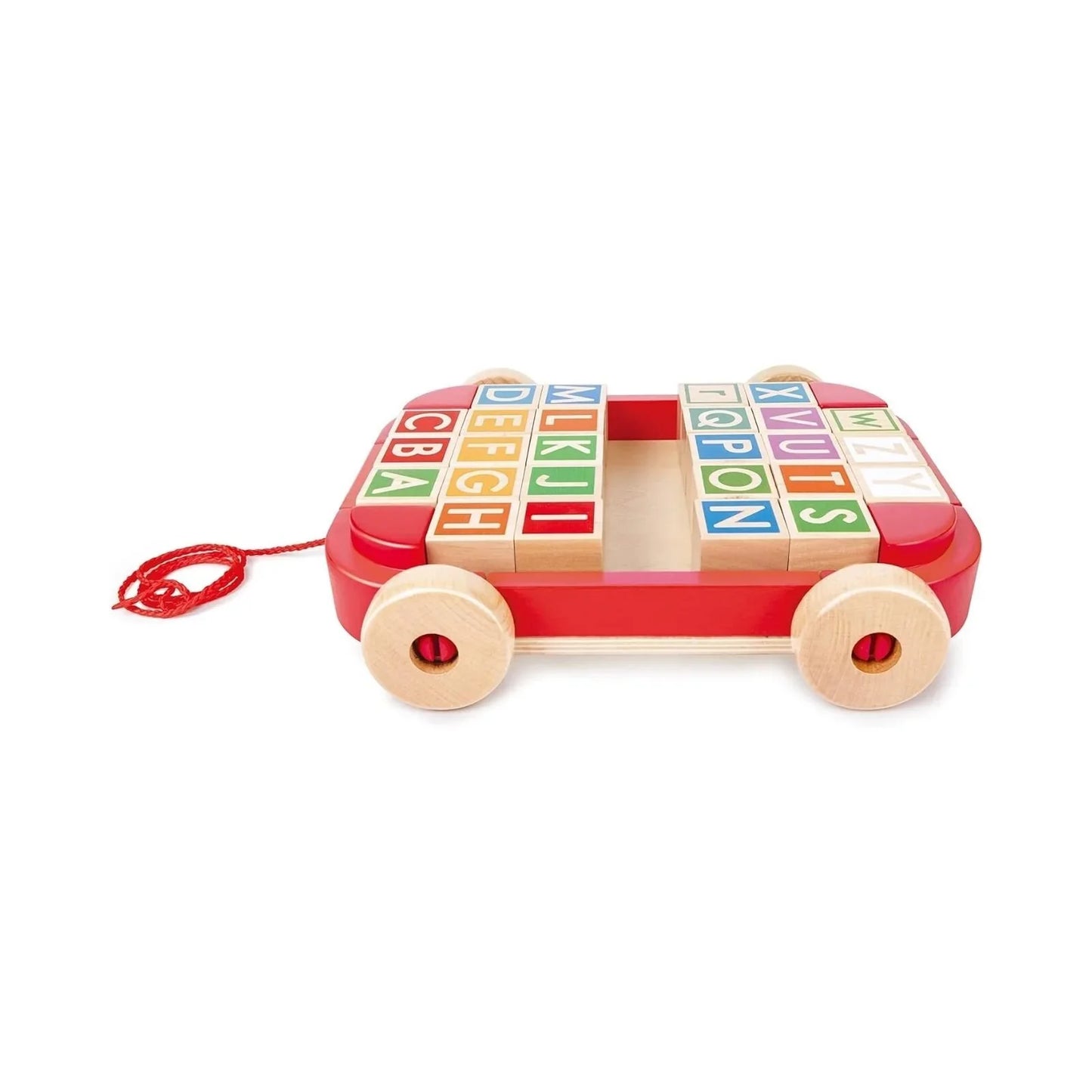 Hape Pull Along Cart with Stacking Blocks