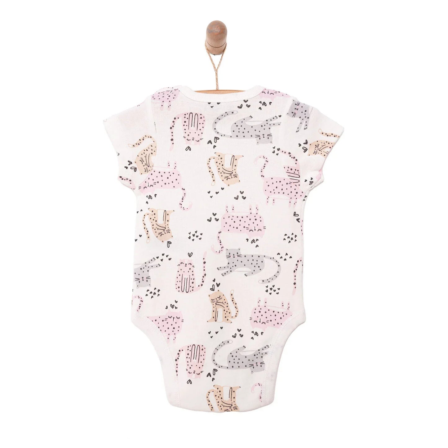 HelloBaby Baby Girl Short Sleeve Body - Ecru
